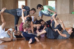 Students at the Subbody Butoh School, 2017